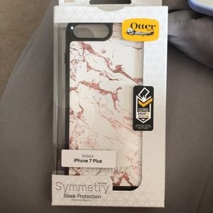 Rose Gold Marble IPhone 7plus Otterbox